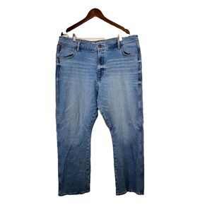 Wrangler Retro Relaxed Boot Cut Jeans Mens Size 40x32 Light Wash Denim